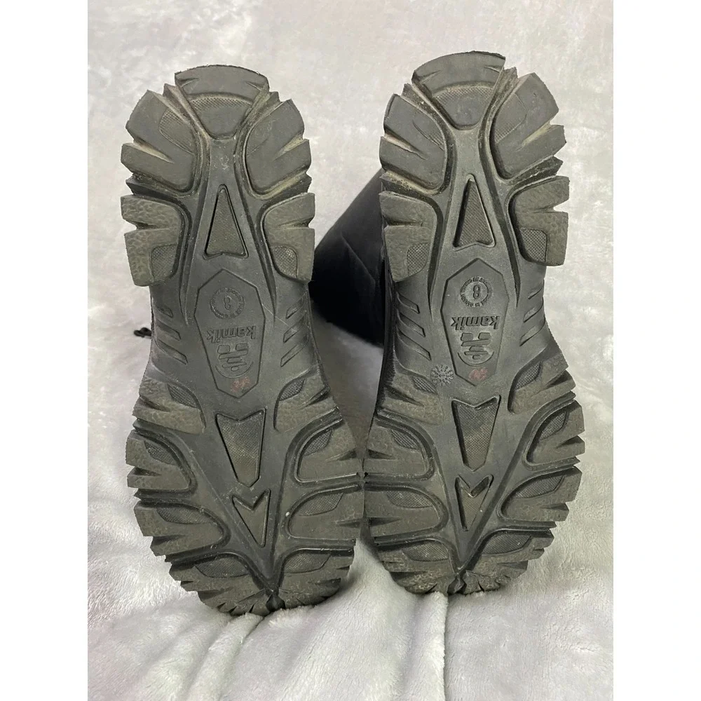 Kamik‎ Green Bay 4 Boots Mens 8 Black Insulated Winter Thermal Liner Snow Boot